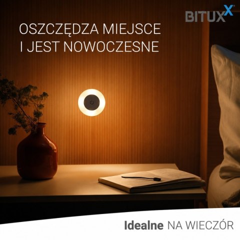 Zestaw 5x Lampka Nocna LED Dotykowa USB - 3 Barwy Światła, Samoprzylepna
