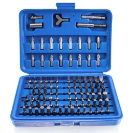 Zestaw narzędzi Bitów TORX i imbusów - 100 elementów w skrzynce