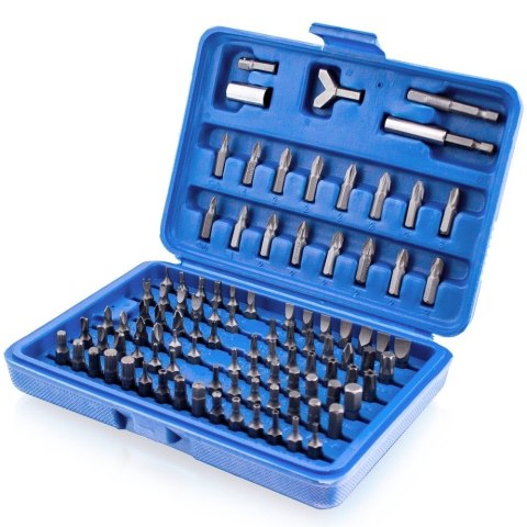 Zestaw narzędzi Bitów TORX i imbusów - 100 elementów w skrzynce