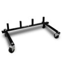 Zestaw rolek manewrowych 680kg hydrauliczne do auta 4szt Bituxx + stojak XL PRO+