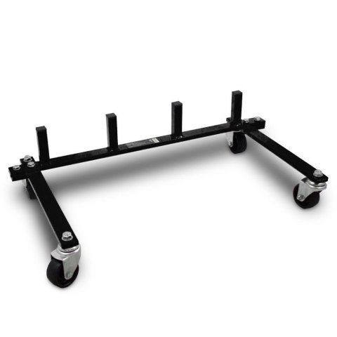 Zestaw rolek manewrowych 680kg hydrauliczne do auta 4szt Bituxx + stojak XL PRO+