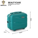 Zestaw walizek BERWIN Torna 4w1 - twarde walizki na kółkach + kosmetyczka Aqua Breeze