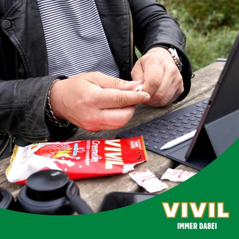 Vivil Creme Life Erdbeere Cukierki Truskawkowe bez Cukru 90 g