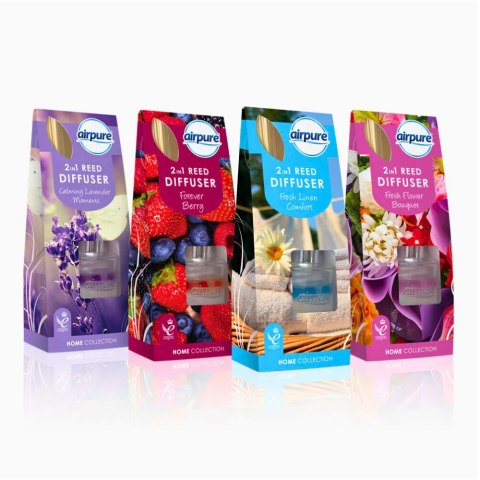 Airpure Calming Lavender Moments Dyfuzor Zapachowy z Patyczkami 30 ml
