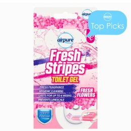 Airpure Fresh Stripes Fresh Flowers Pasek Żelowy Do WC 45 ml