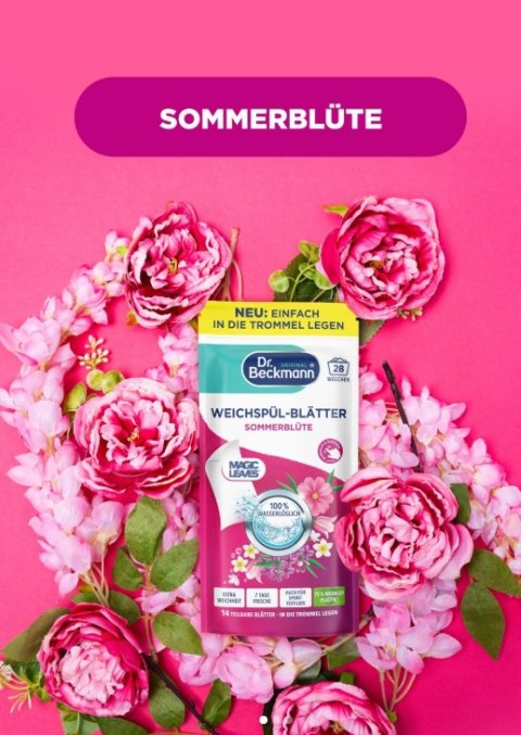 Dr. Beckmann Sommerblüte Listki do Płukania Tkanin 28 szt.