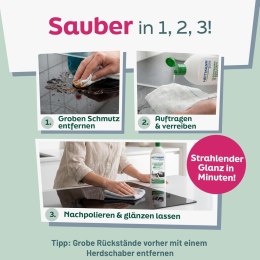 Heitmann Glaskeramik-Edelstahl 3 w 1 Czyste Szkło-Ceramika i Stal Nierdzewna 250 ml