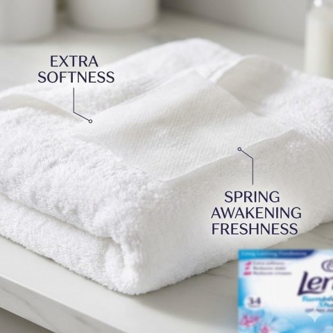 Lenor Spring Awakening Chusteczki Zapachowe do Suszarki Bębnowej 34 szt.