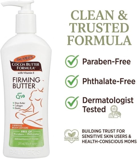 Palmer's Firming Butter Cocoa Formula,Vitamin E, Q10, Shea Butter Balsam do Ciała Ujędrniający 315 ml