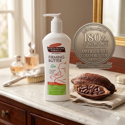 Palmer's Firming Butter Cocoa Formula,Vitamin E, Q10, Shea Butter Balsam do Ciała Ujędrniający 315 ml