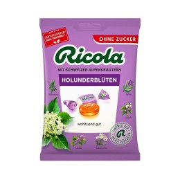 Ricola Holunderblüte Cukierki bez Cukru Kwiat Czarnego Bzu 75 g