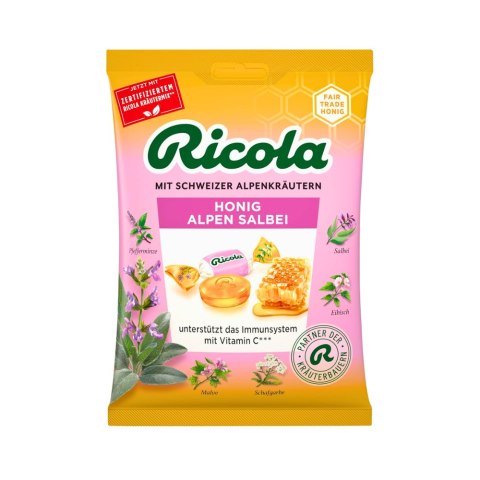 Ricola Honig Alpen Salbei Cukierki Miodowo-Alpejskie 75 g