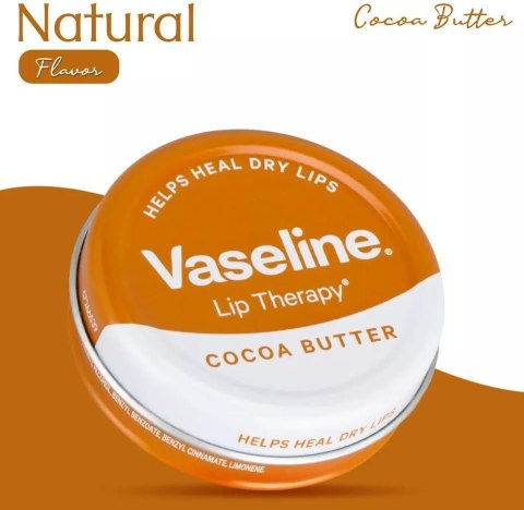 Vaseline Lip Therapy Cocoa Butter Wazelina do Terapii Ust z Masłem Kakaowym 20 g