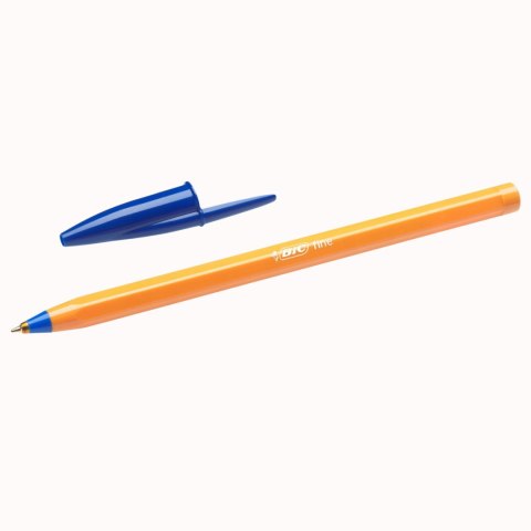 BIC Cristal Fine Orange Długopis Niebieski 8 sztuk
