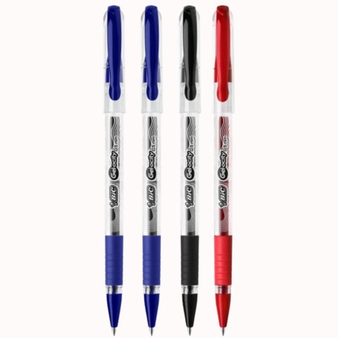 BIC Gel-ocity Stic Długopisy Żelowe 0.5mm 4 sztuki