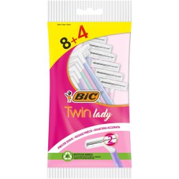 BIC Maszynka Jednorazowa do Golenia Twin Lady 8+4 sztuk