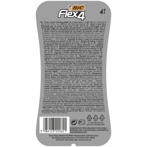 BIC Maszynka do Golenia Flex 4 - 4 sztuki