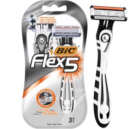 BIC Maszynka do Golenia Flex 5 - 3 sztuki