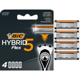 BIC Wkłady do Maszynki Hybrid Flex 5 - 4 sztuki