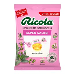 Ricola Alpen-Salbei Cukierki bez Cukru Szałwia Alpejska 75 g