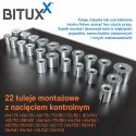 Bituxx 27-częściowy zestaw narzędzi do tulei silentblock do profesjonalnego montażu i demontażu