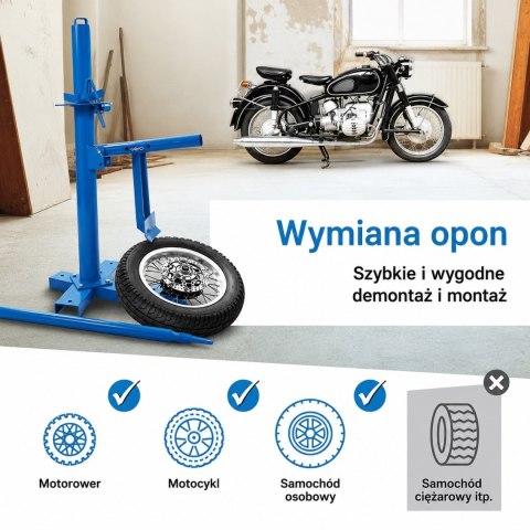Montażownica do opon BITUXX - stojak do montażu i demontażu opon motocyklowych i samochodowych