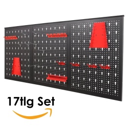Organizer metalowy tablica z akcesoriami 17szt., 120x60cm. WYTRZYMAŁY