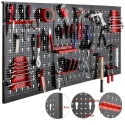 Organizer metalowy tablica z akcesoriami 17szt., 120x60cm. WYTRZYMAŁY