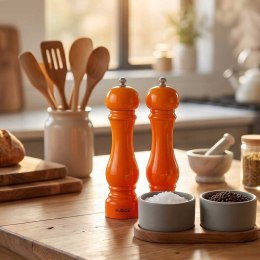 ZESTAW RĘCZNYCH MŁYNKÓW DO PIEPRZU I SOLI 22cm HAGE ORANGE