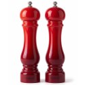 ZESTAW RĘCZNYCH MŁYNKÓW DO PIEPRZU I SOLI 22cm HAGE RED