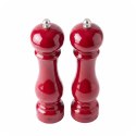 ZESTAW RĘCZNYCH MŁYNKÓW DO PIEPRZU I SOLI 22cm HAGE RED