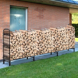 Stojak na drewno DUŻY, UDŹWIG: 408kg 344.9/35/117 Wytrzymały metalowy stojak na drewno opałowe