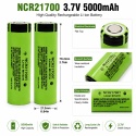 Akumulator litowo-jonowy 10szt. 21700 3.7V 5000mAh 40A, o wysokim prądzie rozładowania,do urządzeń przenośnych.