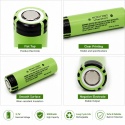 Akumulator litowo-jonowy 10szt. 21700 3.7V 5000mAh 40A, o wysokim prądzie rozładowania,do urządzeń przenośnych.