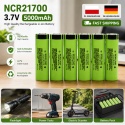 Akumulator litowo-jonowy 10szt. 21700 3.7V 5000mAh 40A, o wysokim prądzie rozładowania,do urządzeń przenośnych.