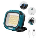 Lampa robocza Smiling Shark GZ-0892, lampa LED i przenośna lampa robocza z regulacją jasności, ładowalna, do zastosowań awaryjnych.