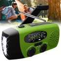 Radio które sam naładujesz bez prądu, larka LED, panel solarny, ręczne dynamo do naładowania PowerBank-u 2000 mAh.