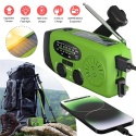 Radio które sam naładujesz bez prądu, larka LED, panel solarny, ręczne dynamo do naładowania PowerBank-u 2000 mAh.