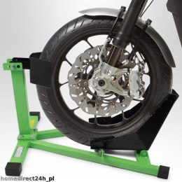 STOJAK DO MOTORU MOTOCYKLA PRZÓD ZIELONY MOCNY UCHWYT 17-21 CALI