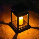 Solarna Lampa Świeca Wodoodporna Ogrodowa Zewnętrzna Wisząca Lampa Solarna na Patio Podwórko Trawnik Podwórko Dekoracja Przednia