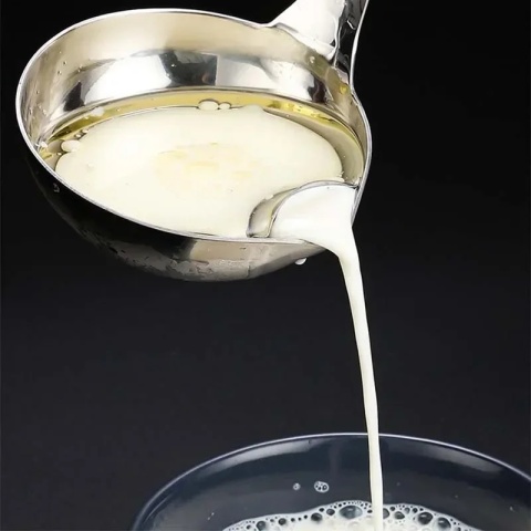 Durszlak ze stali nierdzewnej Łyżka do zupy Durszlak kuchenny Sos Olej Zupa Separator tłuszczu Olej jogurtowy Łyżka do skimmera Akcesoria kuchenne