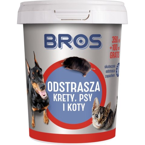 Proszek Odstrasza Krety, Psy i Koty 450ml BROS (R)