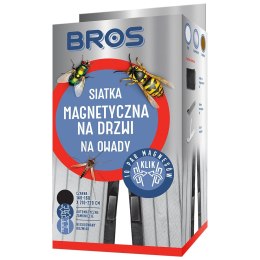 Siatka na Drzwi Magnetyczna 100x220 Czarna BROS