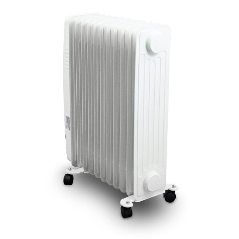 Elektryczny Grzejnik Olejowy 2500W Biały 11 żeberkowy XXL BITUXX