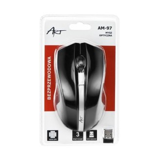 ART myszka komputerowa bezprzewodowa 2,4G 1000 dpi AM-97 czarna