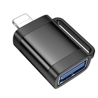Adapter OTG Lightning do USB A Hoco UA31A czarny