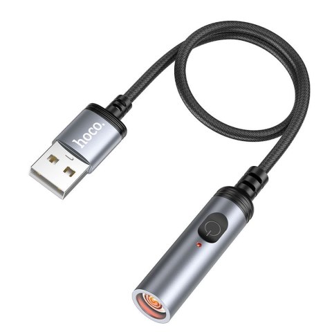Adapter USB A do zapalniczka samochodowa Hoco 0,3 m UA30 czarny