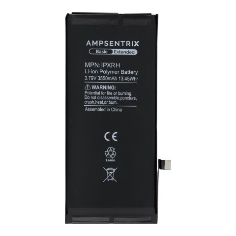 AmpSentrix Basic bateria do iPhone XR (zwiększona pojemność 3550 mAh)