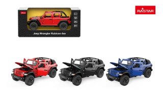 Autko Metalowe 1:32 Jeep Wrangler Rubicon Czerwone RASTAR