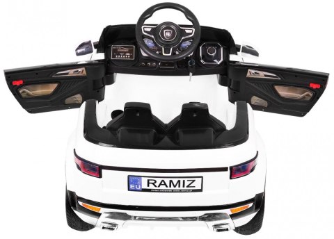 Autko Rapid Racer elektryczne dla dzieci, Biały SUV + Pilot